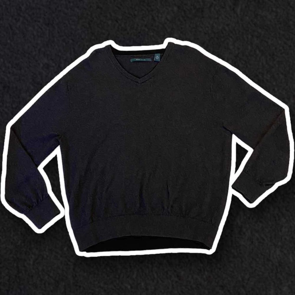 Perry Ellis V Neck Dark Grey Sweater Men’s Size XXL